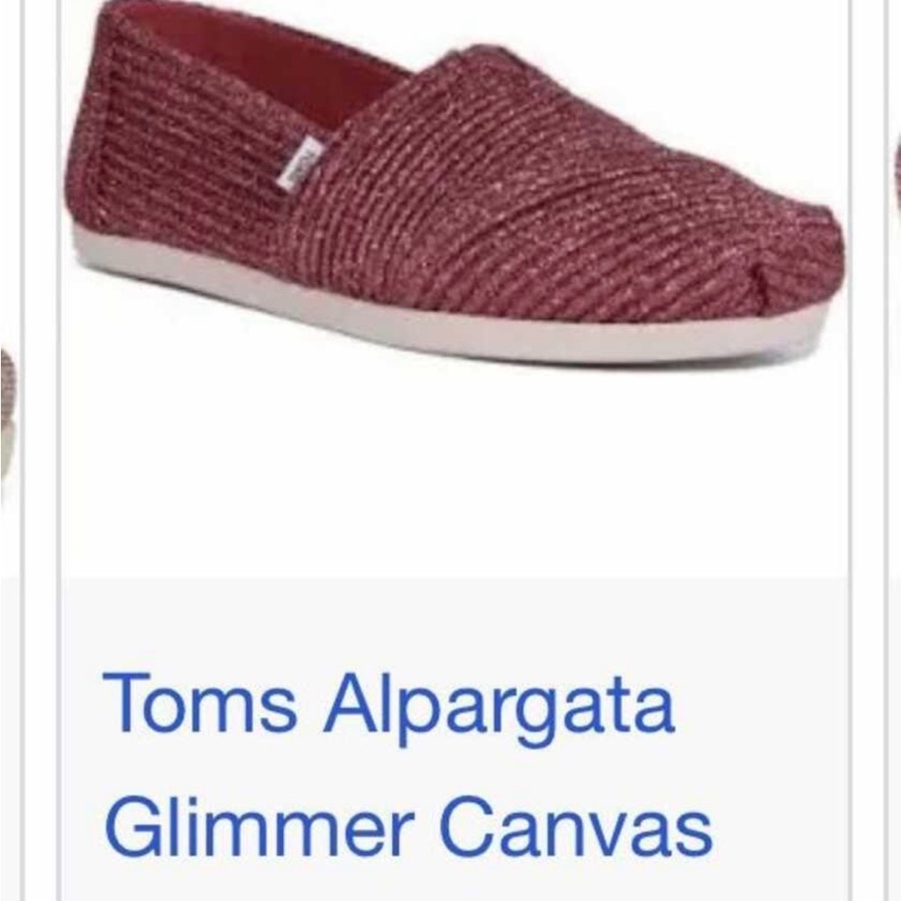 TOMS Alpargata Glimmer Slip-On in Dusty Rose
